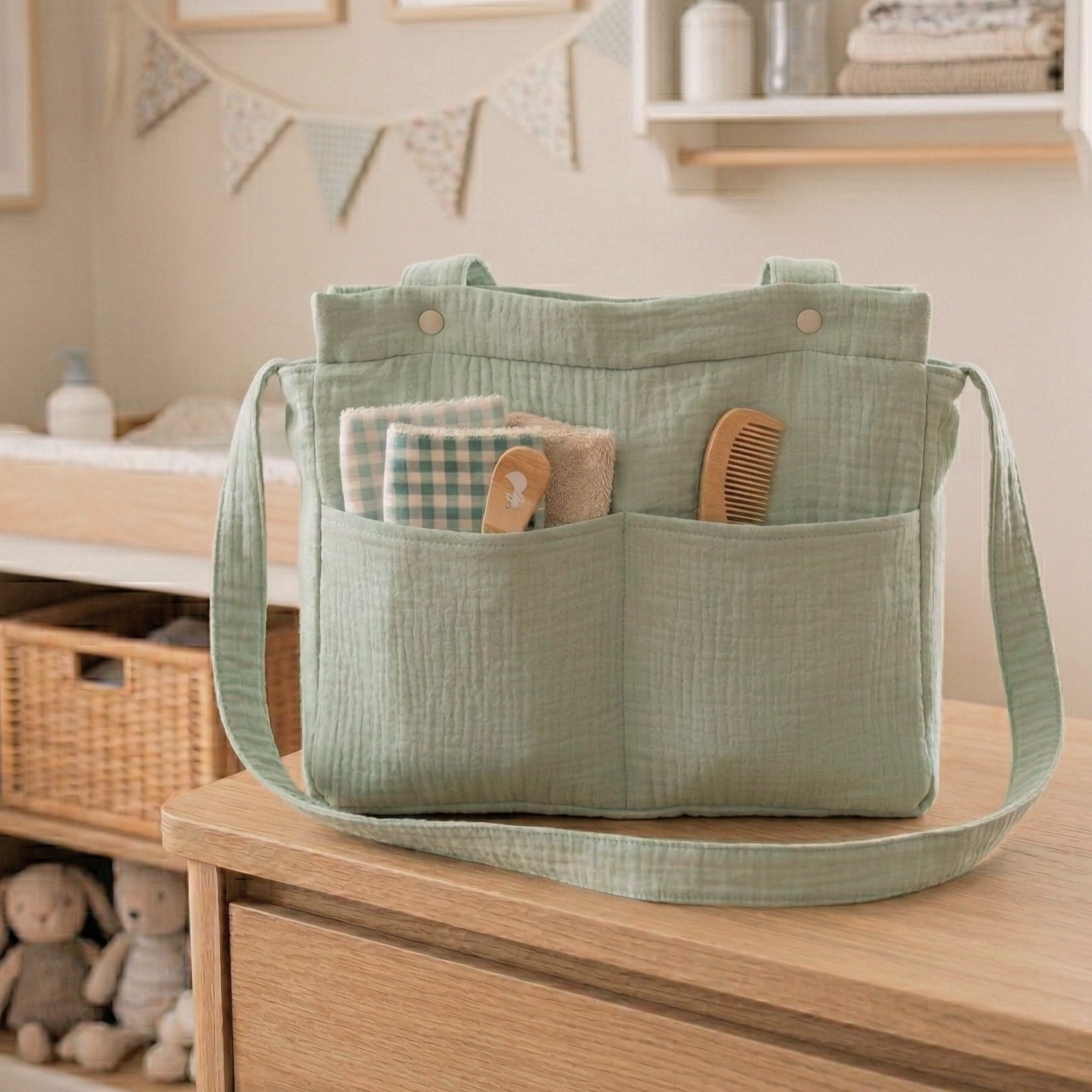 Bolsa carro Dusty Green