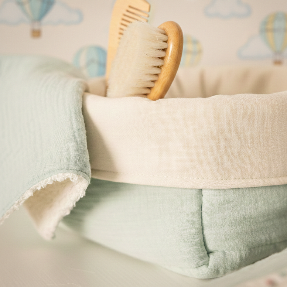 Cesto Pañales reversible Dusty Green