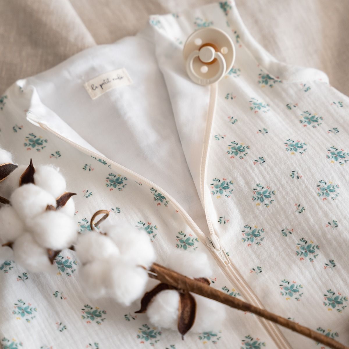 Saco Dormir bambula Green Blossom