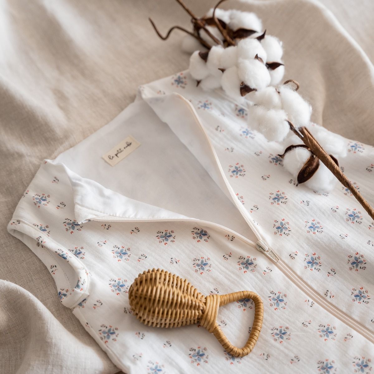 Saco Dormir bambula Blue Blossom