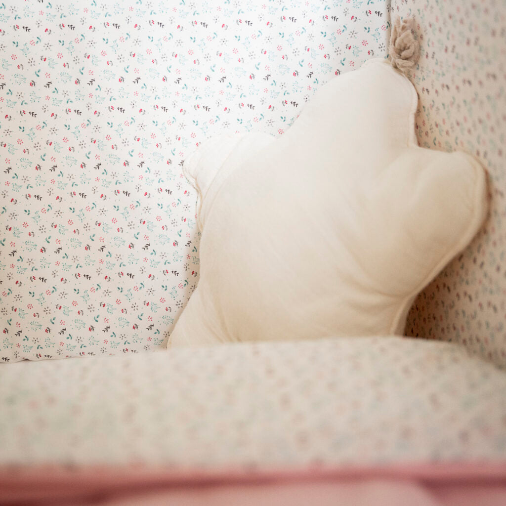 Protector cuna Green Breeze & Sweet Pink