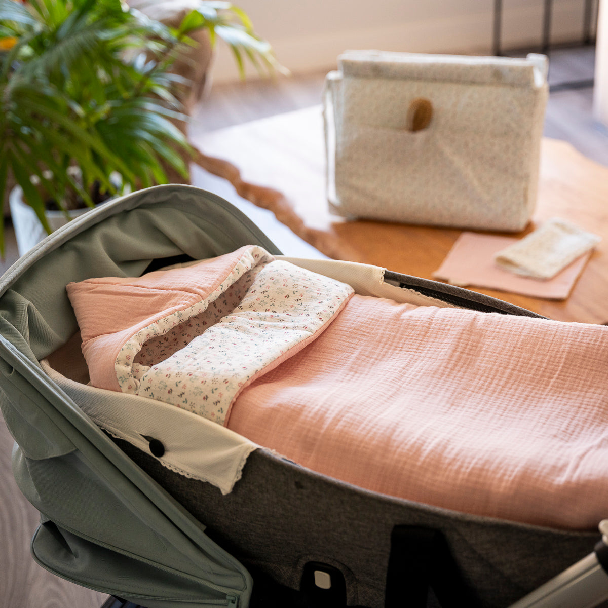 Saco Capazo Invierno Sweet Pink