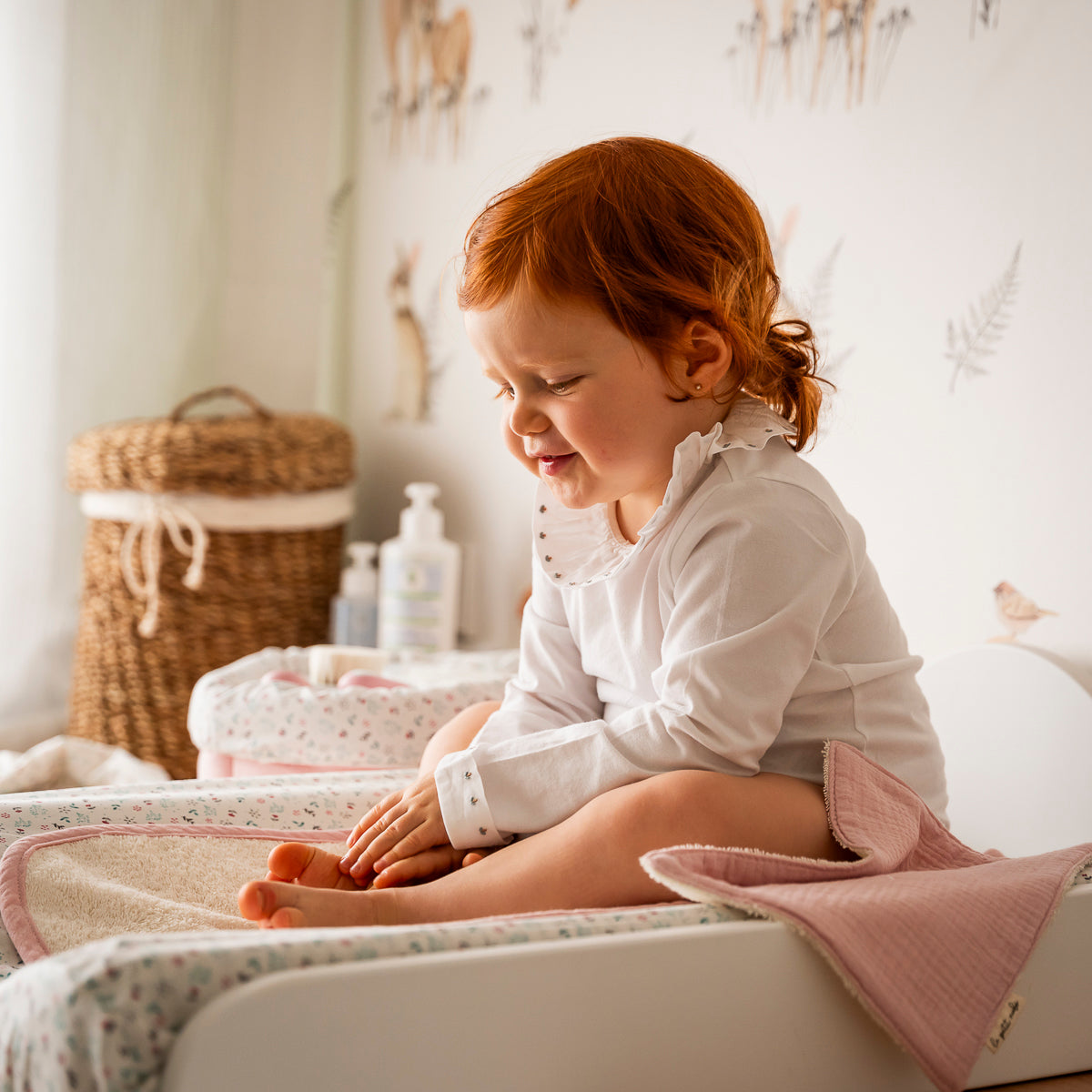 Toalla de cambiador Sweet Pink