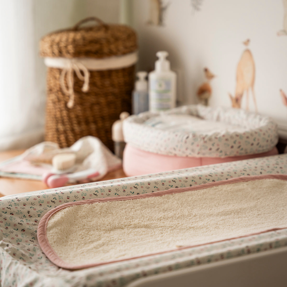 Toalla de cambiador Sweet Pink