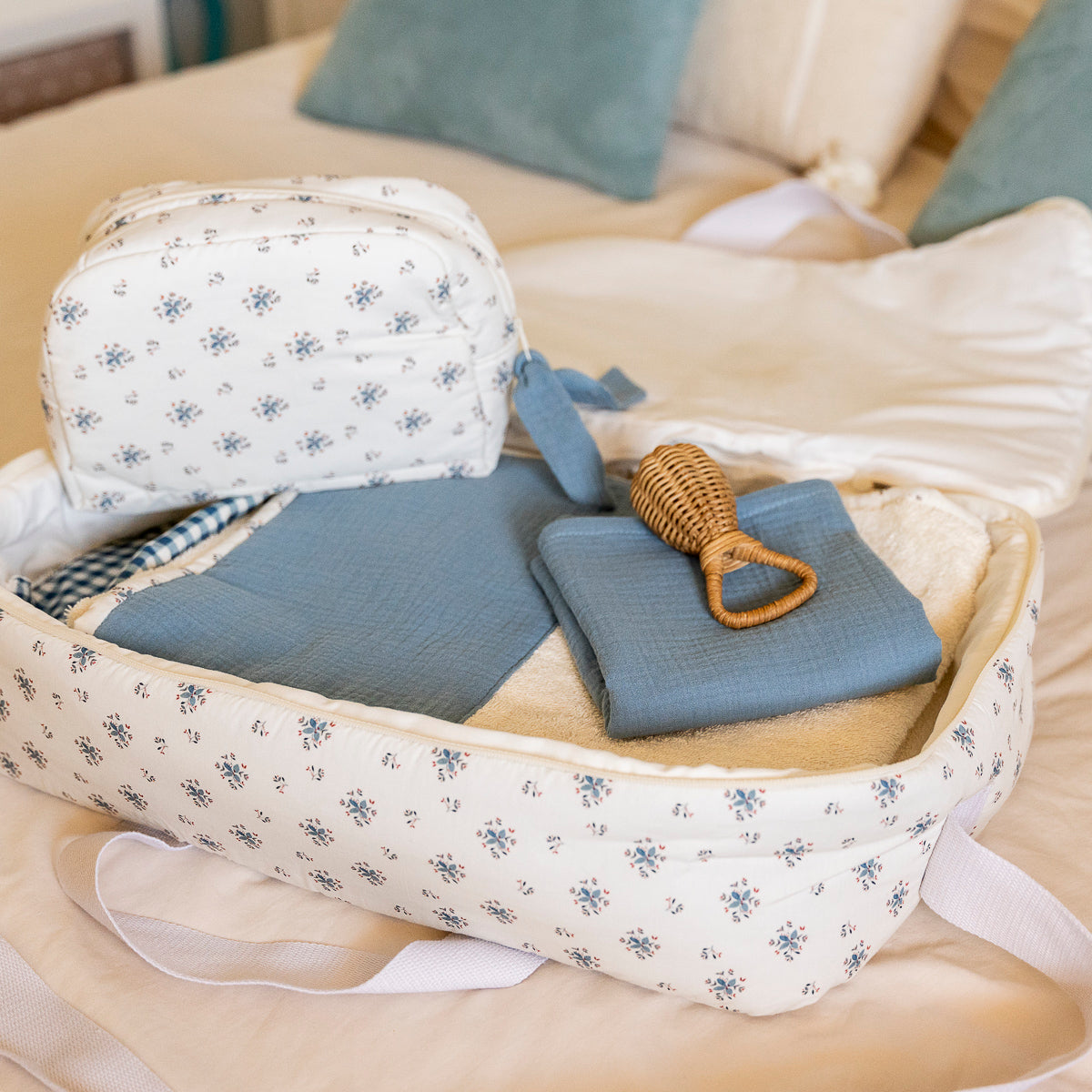 Bolsa Maternidad Blue Blossom