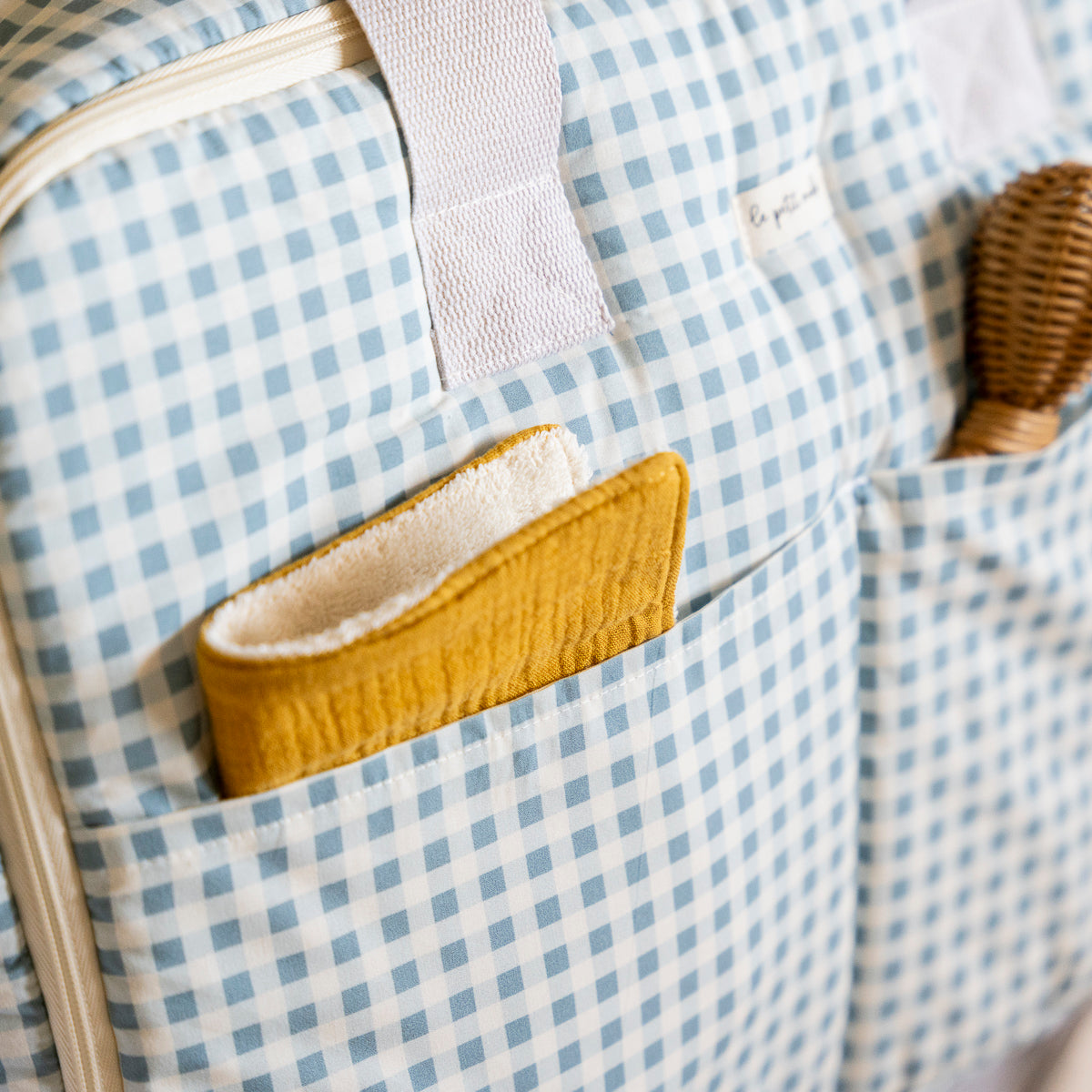 Bolsa Maternidad Vichy Light Blue