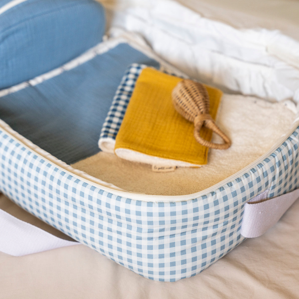 Bolsa Maternidad Vichy Light Blue