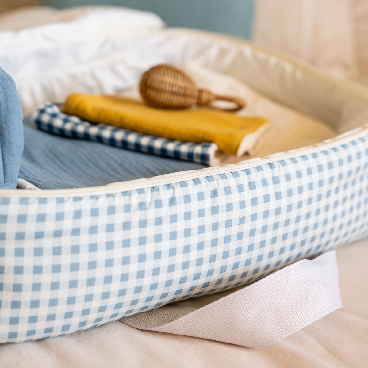 Bolsa Maternidad Vichy Light Blue