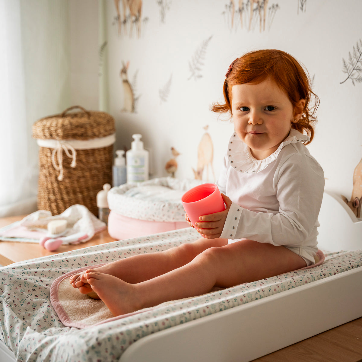 Toalla de cambiador Sweet Pink