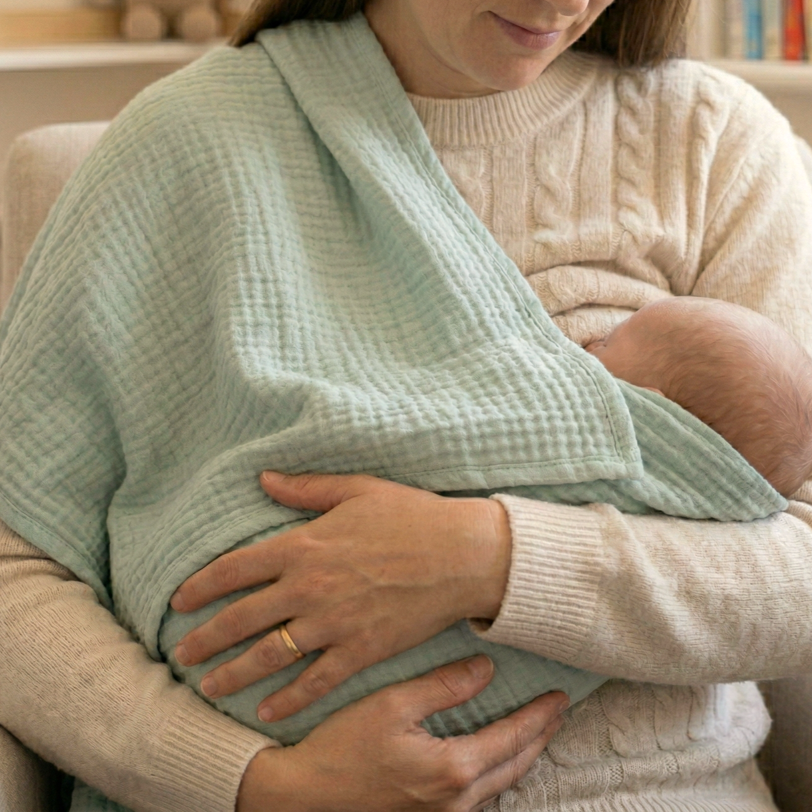 Pack Muselina XL Green Blossom & Dusty Green