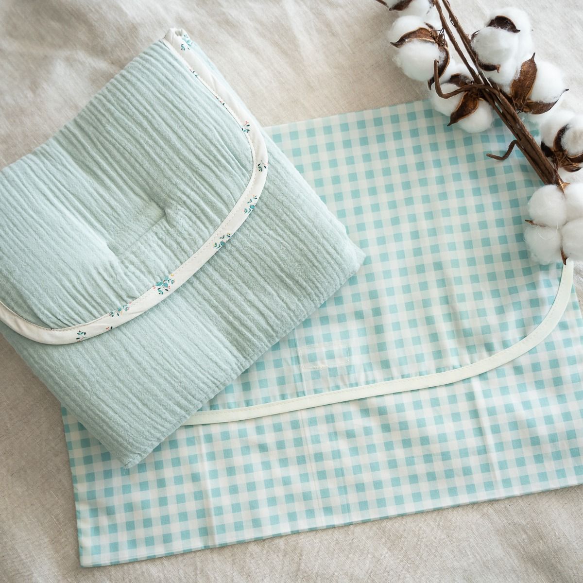 Bolsa muda Vichy Mint