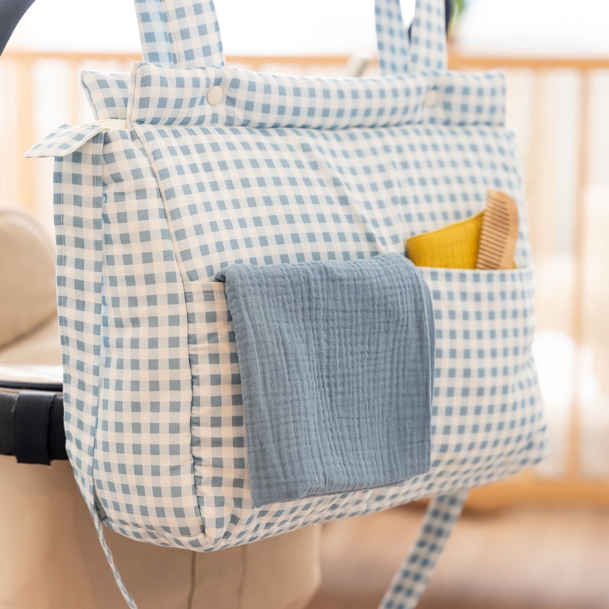 Bolsa carro Vichy Light Blue