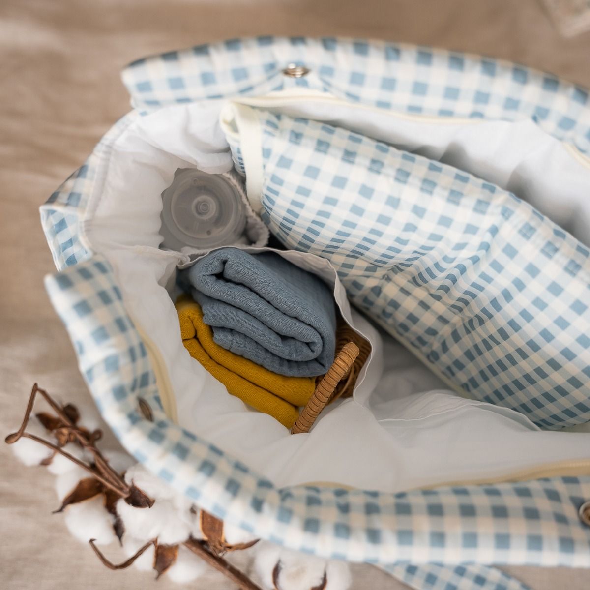 Bolsa carro Vichy Light Blue