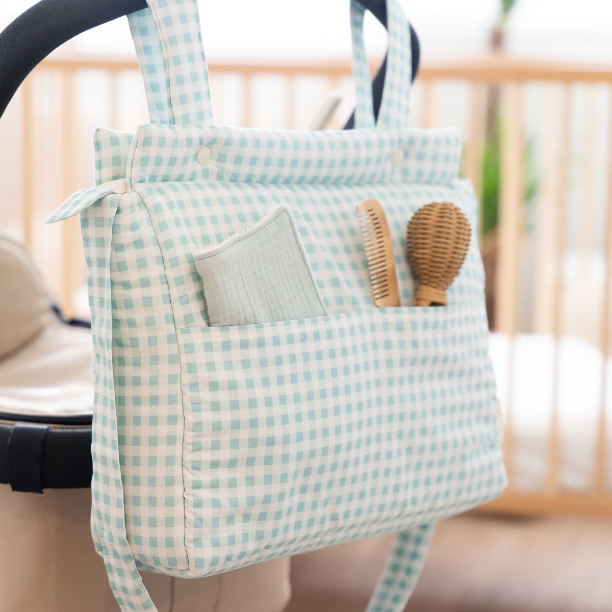 Bolsa carro Vichy Mint