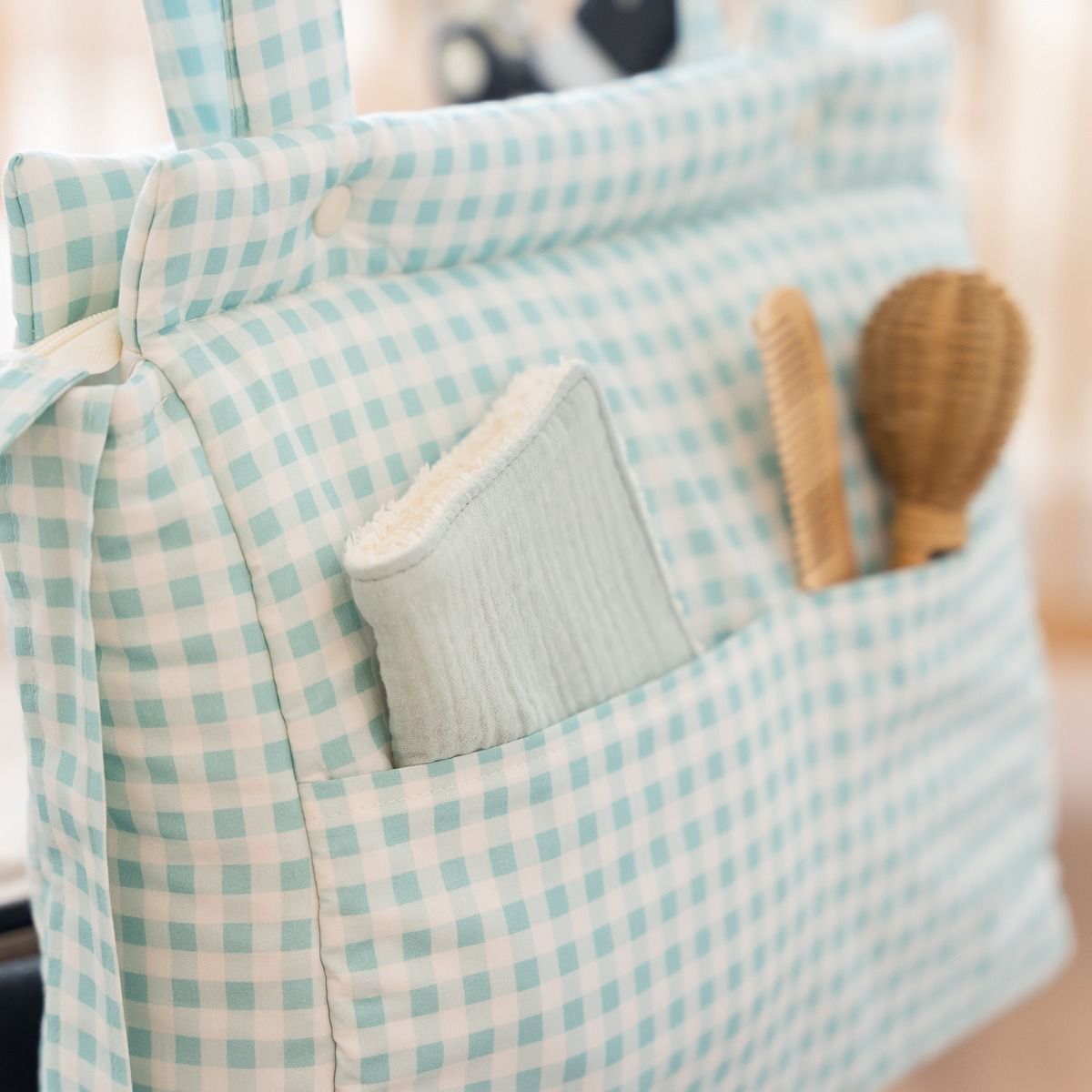 Bolsa carro Vichy Mint