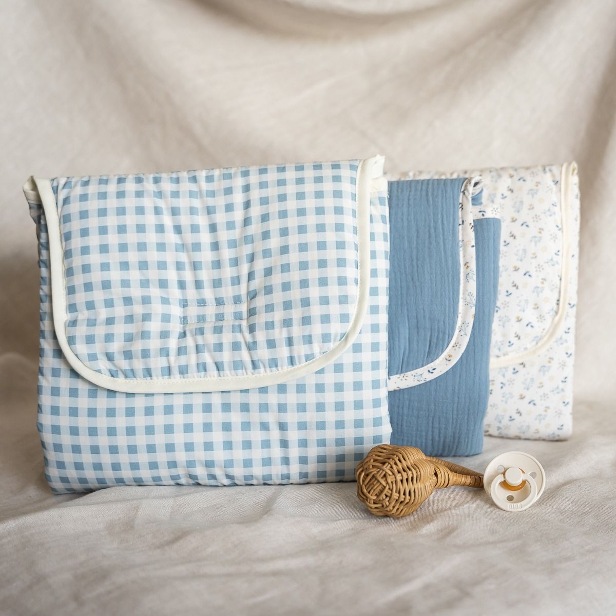 Cambiador Paseo Vichy Light Blue