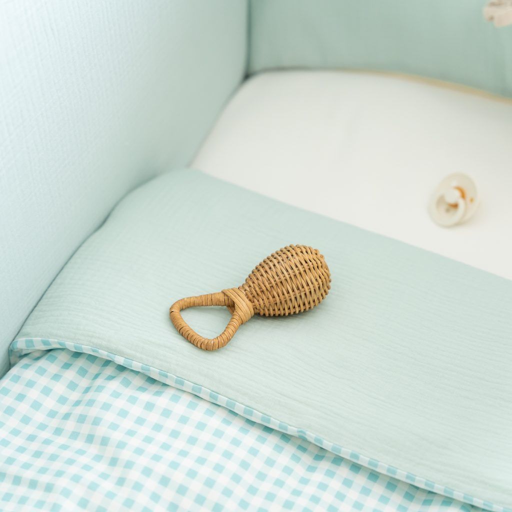 Funda nórdica Vichy Mint & Dusty Green
