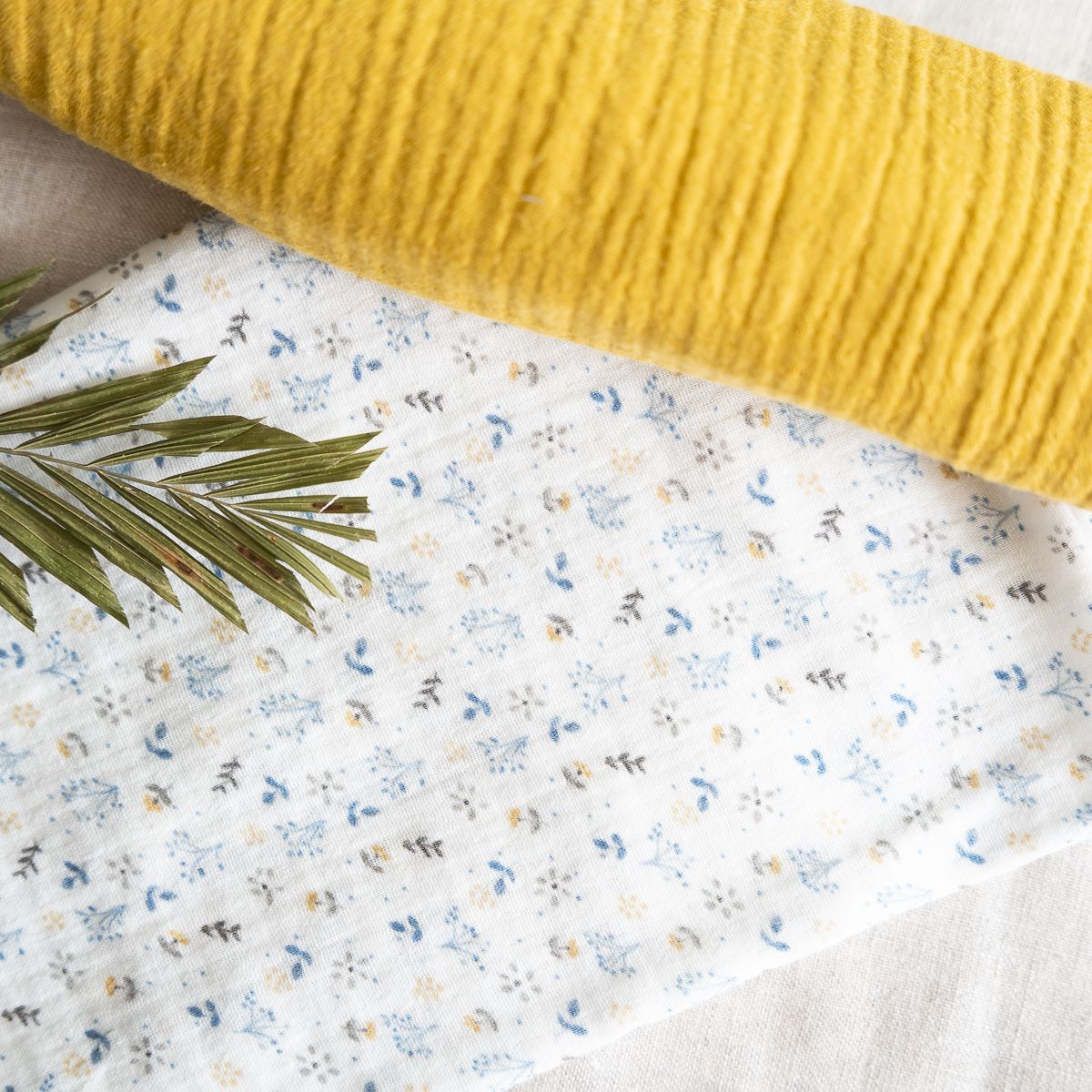 Muselina Blue Breeze & Mustard