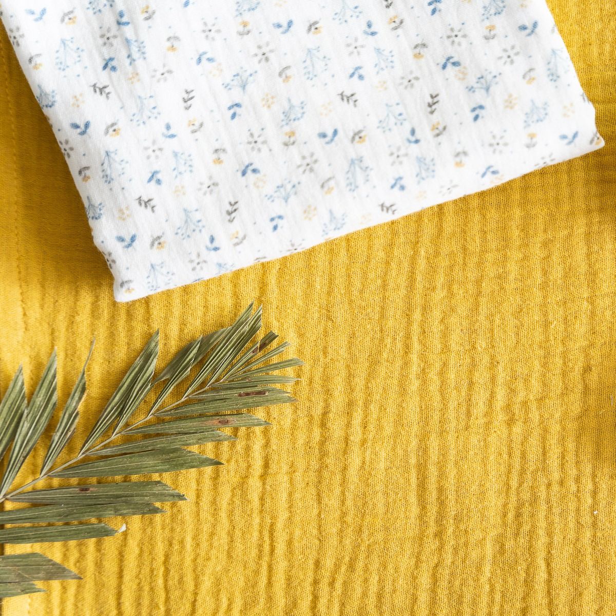 Muselina Blue Breeze & Mustard