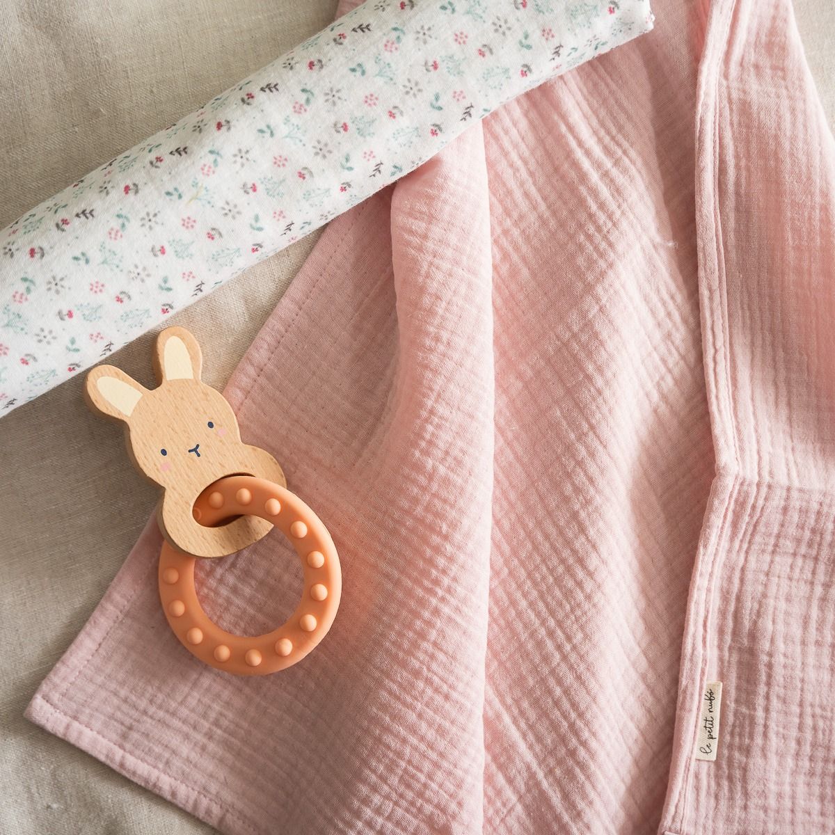 Muselina XL Green Breeze & Sweet Pink