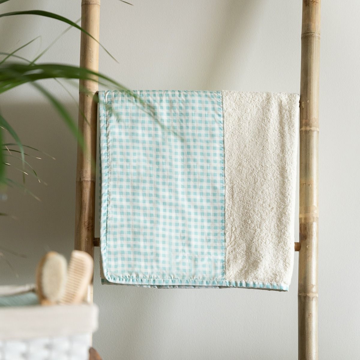 Toalla infantil Vichy Mint