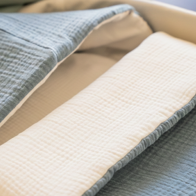 Saco Capazo Entretiempo Dusty Blue